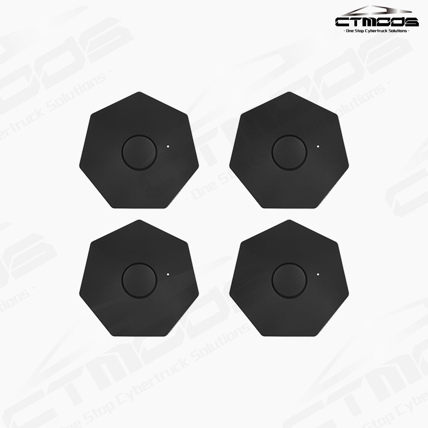 CTmods® Center Hub Caps (Set of 4) for 20" Wheel Covers For Tesla Cybertruck