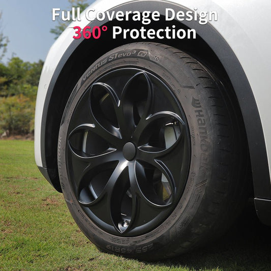 Hubcaps 19'' Petal Style Wheel Cover (2020-2024 Year)For Tesla Model Y