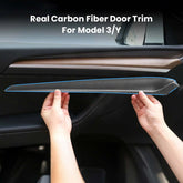 CTmods® Real Carbon Fiber Dashboard & Front Door Trim Kit For Model 3 / Y (2017–2024)