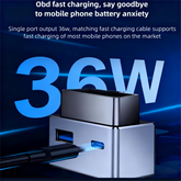36W OBD Fast Charger with Dual Ports – Hidden Design, Stable Power, Wide compatibility for all Tesla models