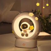 Space Astronaut Kitty LED Night Light for Kids, Nursery Night Light Rechargeable Table Lamp