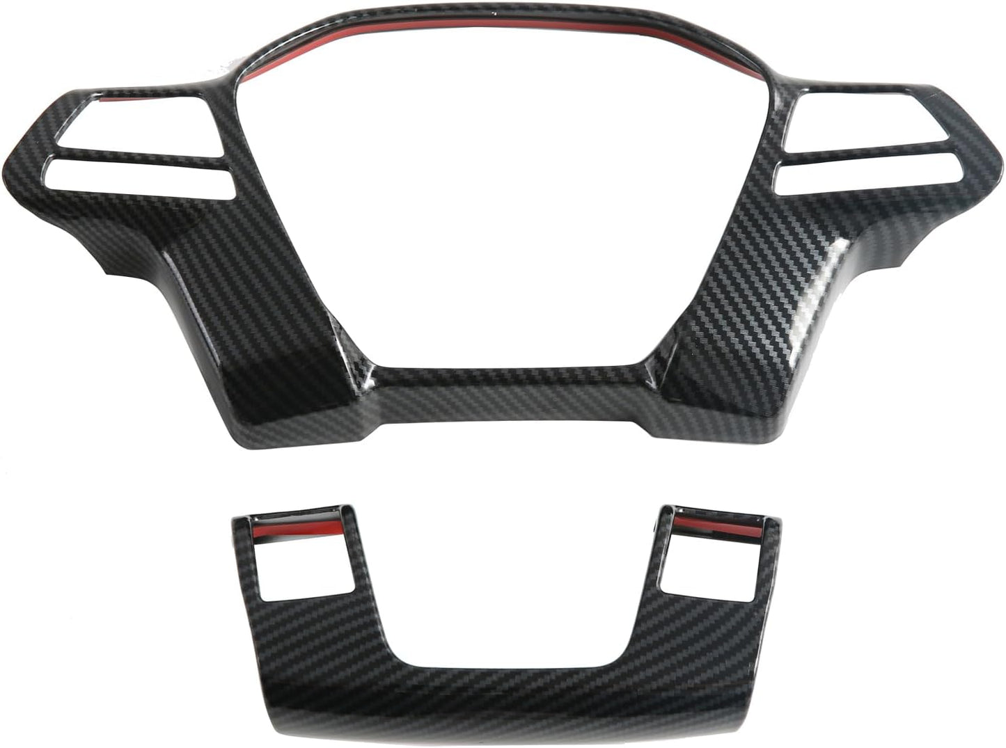 L2R para BYD Shark 6 (2024-2025) Cubierta de Manija Interior de Puerta Accesorios Interiores de Coche Estilo Fibra de Carbono ABS Decoración de Revestimiento 4 PCS