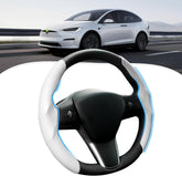 2026 Non-Slip Carbon Fiber Steering Wheel Cover Protector Comfortable Breathable For Tesla Model 3/Y