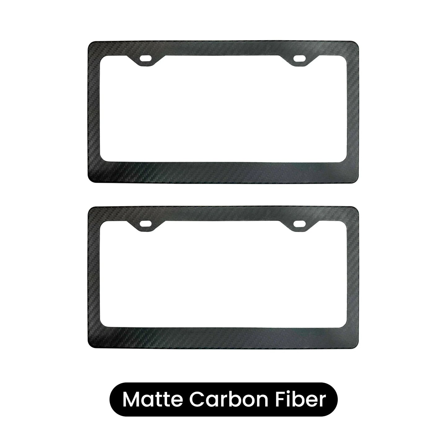 Carbon Fiber License Plate Frame Front & Rear Holder Compatible with Model 3/ Y/S / X | CTmods®