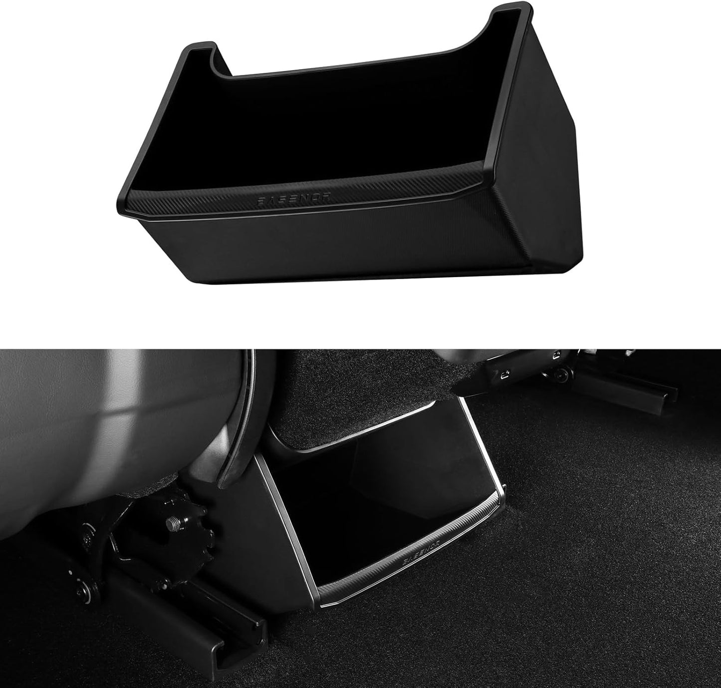 2025 2026 Rear Bin Backseat Storage Box Garbage Can for Tesla Model 3/Y Accessories