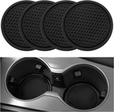 2026 Ctmods Car Cup Coaster 4PCS Universal Non-Slip Cup Holders Embedded in Ornaments Coaster for Car/Tesla Interior Accessories