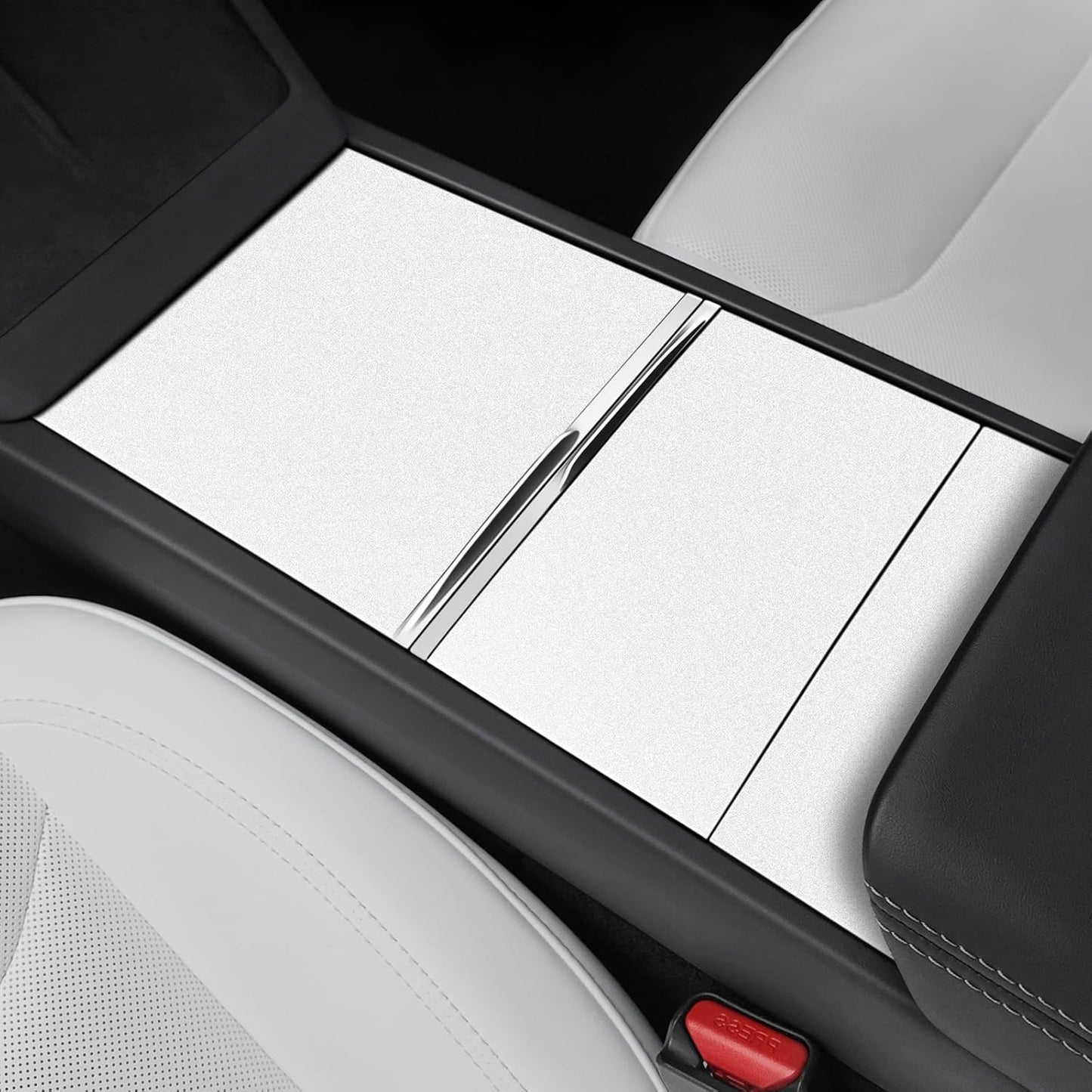 Center Console Wrap Kit Carbon Fiber Compatible with Tesla Model 3/Y(Matte Carbon Fiber)