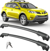 Lockable Roof Rack Cross Bars For Toyota Rav4 2013 - 2018 Black Carrier Luggage