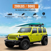 Roof Rack Cross Bars For Jeep Wrangler JK JL Gladiator JT 2007-2025 with Anti-Theft Metal Lock