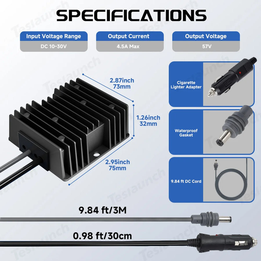 12V to 57V Converter for Starlink Gen 3 Step-Up v2 view 2