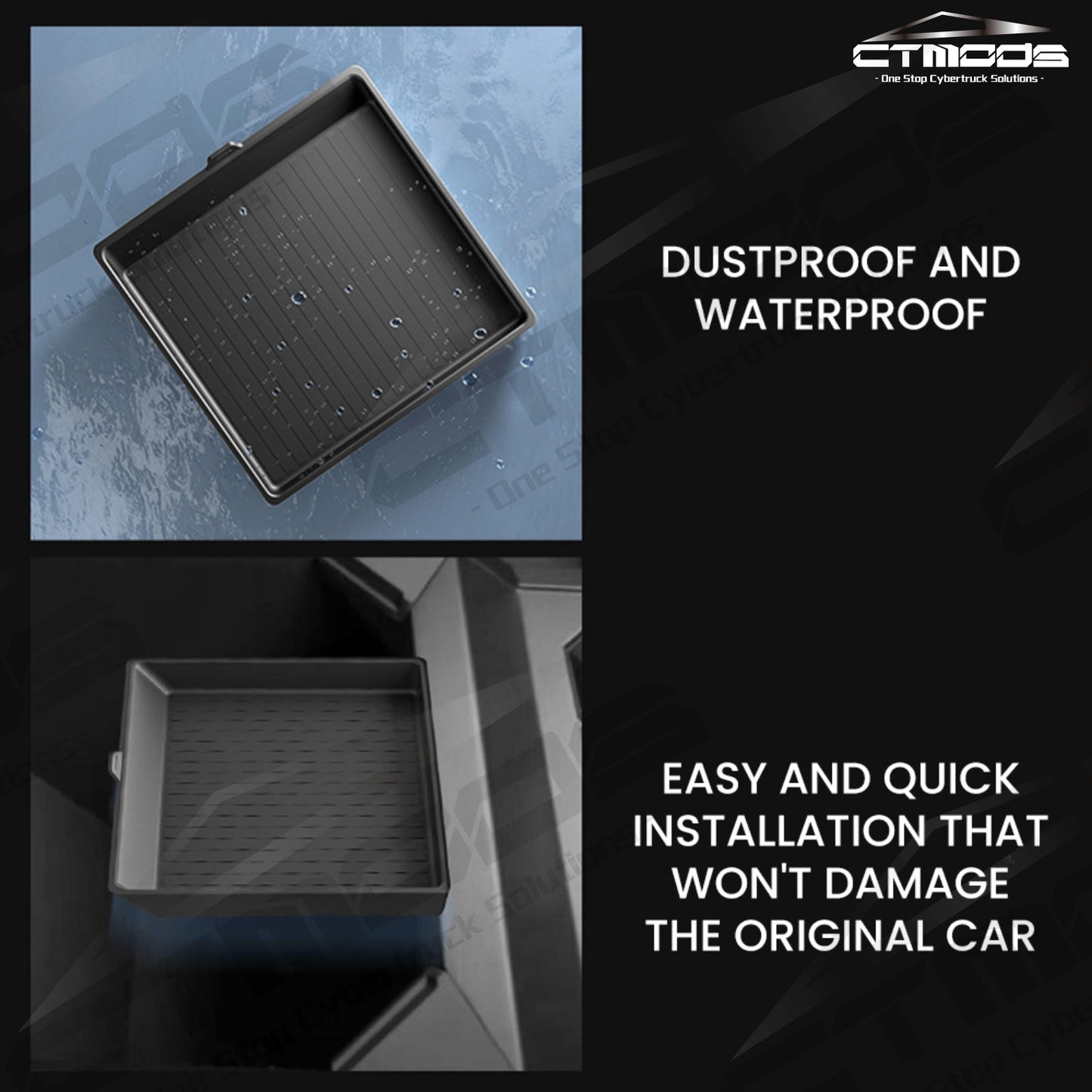 Armrest Box Silicone Mat Cybertruck Accessories CTmods