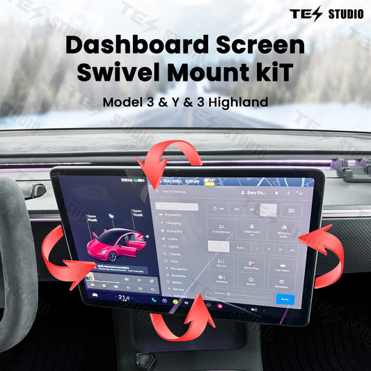 Swivel Mount Kit Center Screen Rotating Holder New Upgraded V2 & V3 Version For Tesla Model 3/Y/3 Highland Model Y Juniper