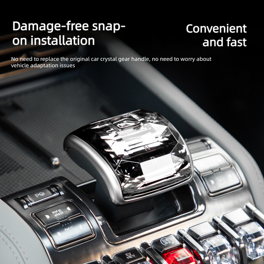 BYD SHARK 6 Crystal Gear Shift Panel - Luxury Shifter Knob Cover Interior Trim Upgrade