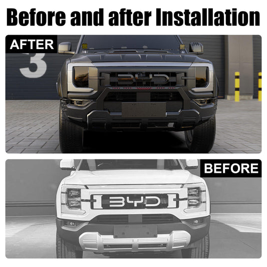 BYD Shark 6 Front Bumper Corner Guards - Front Lip Splitter Anti-Scratch Protection Kit