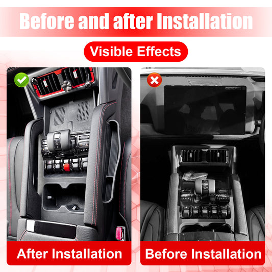 BYD SHARK 6 Center Console Silicone Liner - Non-Slip Storage Box Mat Interior Protection Pad