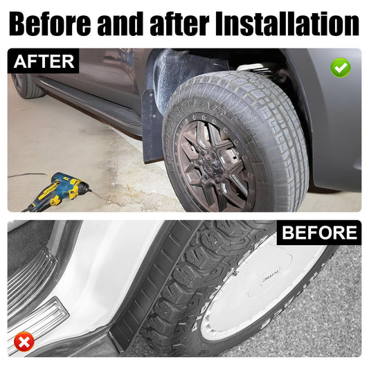 BYD Shark 6 Mud Flaps - Widened MC Style 4-Piece Splash Guards Set