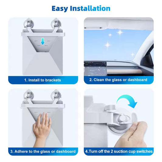 Starlink Mini Mount with Powerful Suction - Lightweight Flexible Installation on SUVs Vans RVs