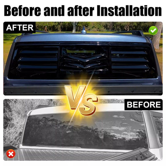 BYD Shark 6 Rear Window Blackout Trim - Black Warrior Pickup Exterior Modification Accessories