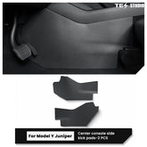 Rear Anti-kick Lower Pad Air Vent Guard Pedal Center Console Panel Protector (5Pcs) For Tesla Model Y Juniper