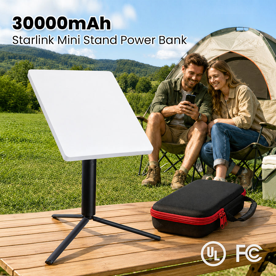 Starlink Mini Rugged Power Stand — Up to 4 Hours USB-C PD · 100Wh