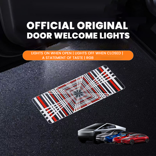 2025 2026 Let Your Tesla Greet You in Style-Smart Welcome Door Light for Model 3/Y/Cybertruck