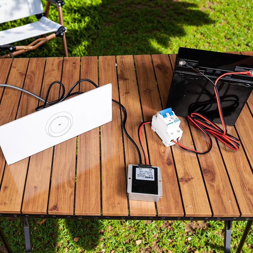 12V/24V to 57V Power Adapter with Switch for Starlink Gen 3 – Ring Terminal