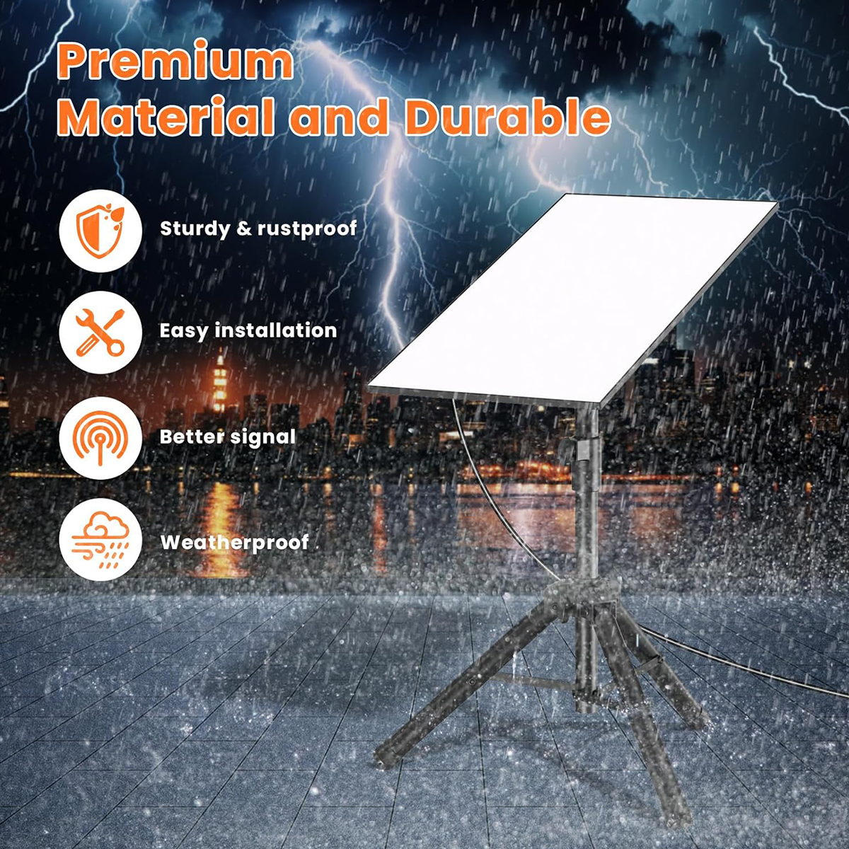 Adjustable Tripod Mount with Adapter for Starlink Gen 3