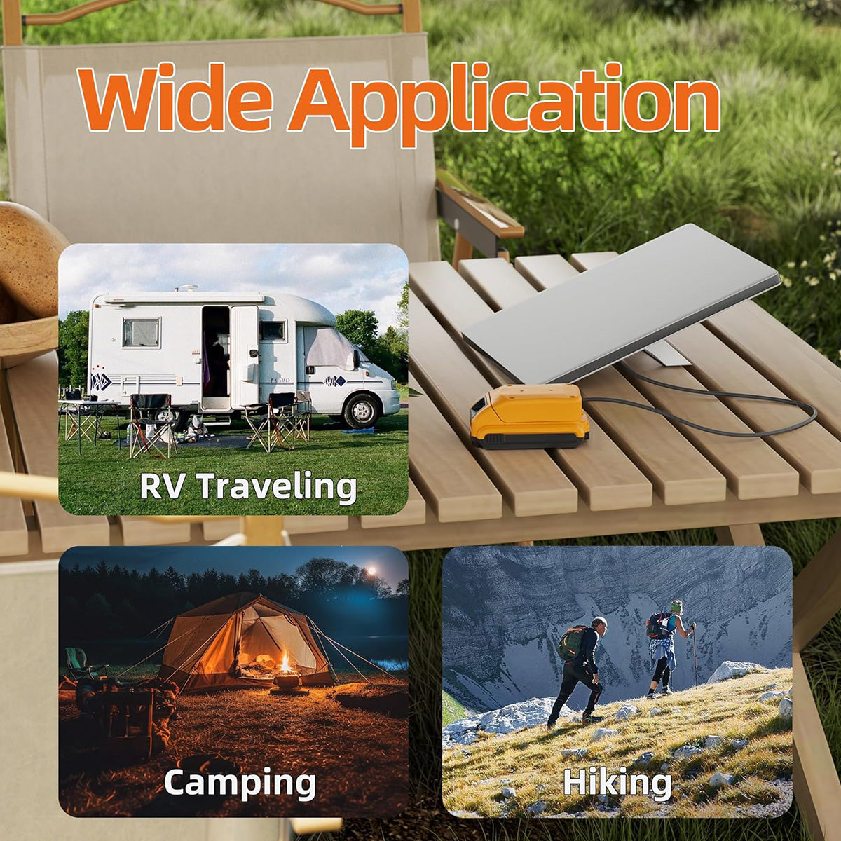 DeWalt Battery Adapter with DC Power Cable for Starlink Mini