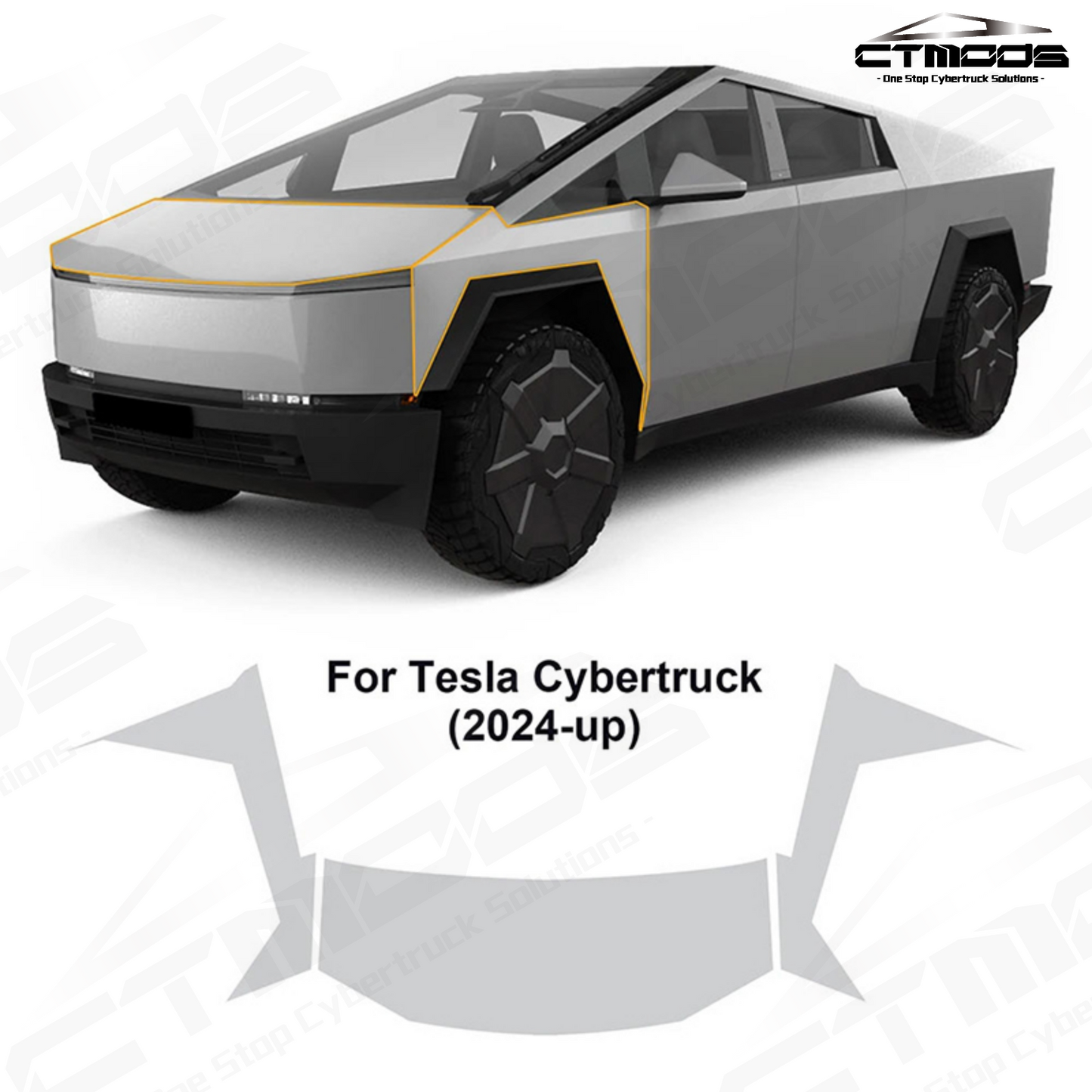 TPU Invisible Full Car Paint Protection Film-Paint Protection Film for Cybertruck CTmods