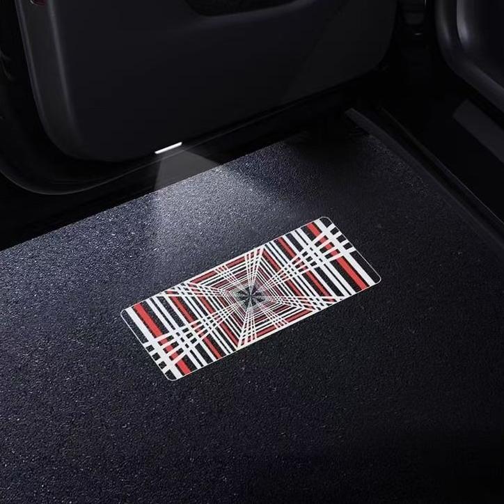 2025 2026 Let Your Tesla Greet You in Style-Smart Welcome Door Light for Model 3/Y/Cybertruck