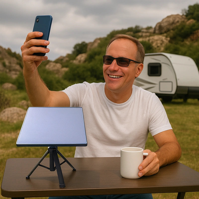 Starlink Mini Mount with 45,000mAh Battery Pack 30V 2A Output for Outdoor & Camping