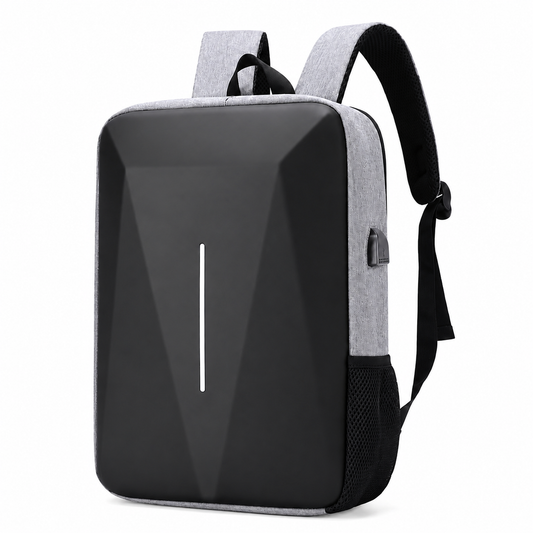 Gray Starlink Mini travel backpack for powered-off transport and accessory organisation