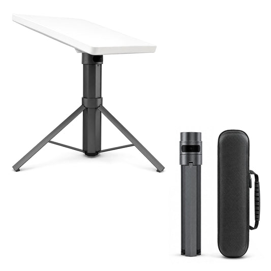 Starlink Mini foldable battery tripod for tree-covered campground sky-view testing