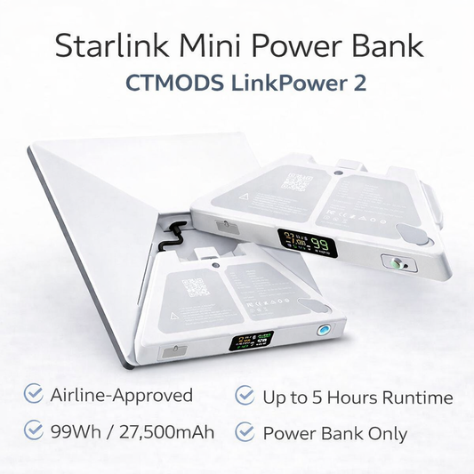 Stay Connected Anywhere: The CTMODS LinkPower 2 Power Bank for Starlink Mini