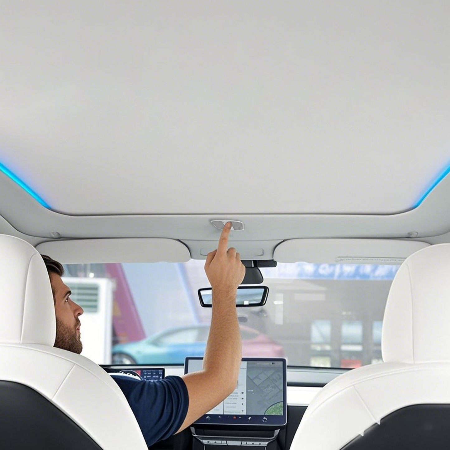 Power Sunshade Voice-Controlled Electric Sunshade For Tesla Model Y & Model Y Juniper