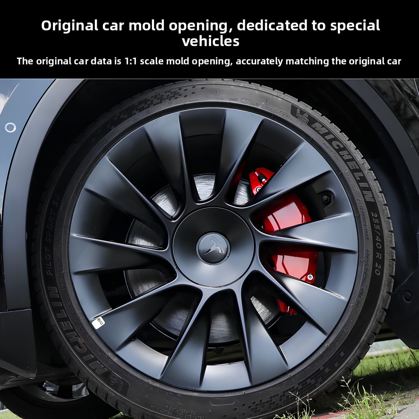 Brake Caliper Covers (4pcs) for Tesla Model 3/3 Highland Model Y/Y Juniper