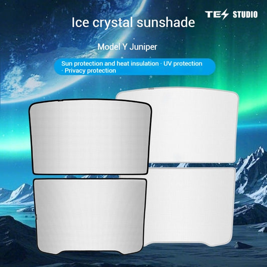 Crystal Mesh Sunshade For Tesla Model Y Juniper