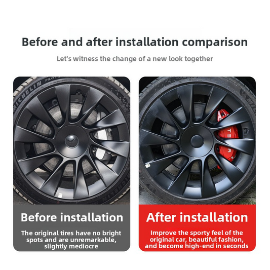 Brake Caliper Covers (4pcs) for Tesla Model 3/3 Highland Model Y/Y Juniper