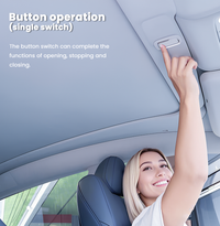 Model Y Voice-Controlled Electric Sunshade with Ambient Lighting - Roller Style Tesstudio®