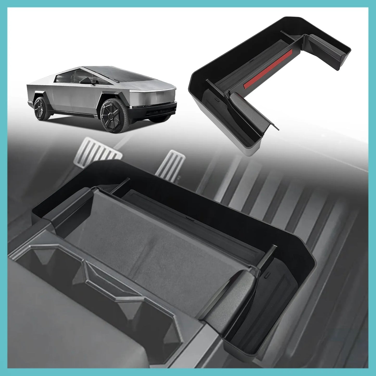 Cybertruck Cup Holder Front Organizer CTmods®®- Version A