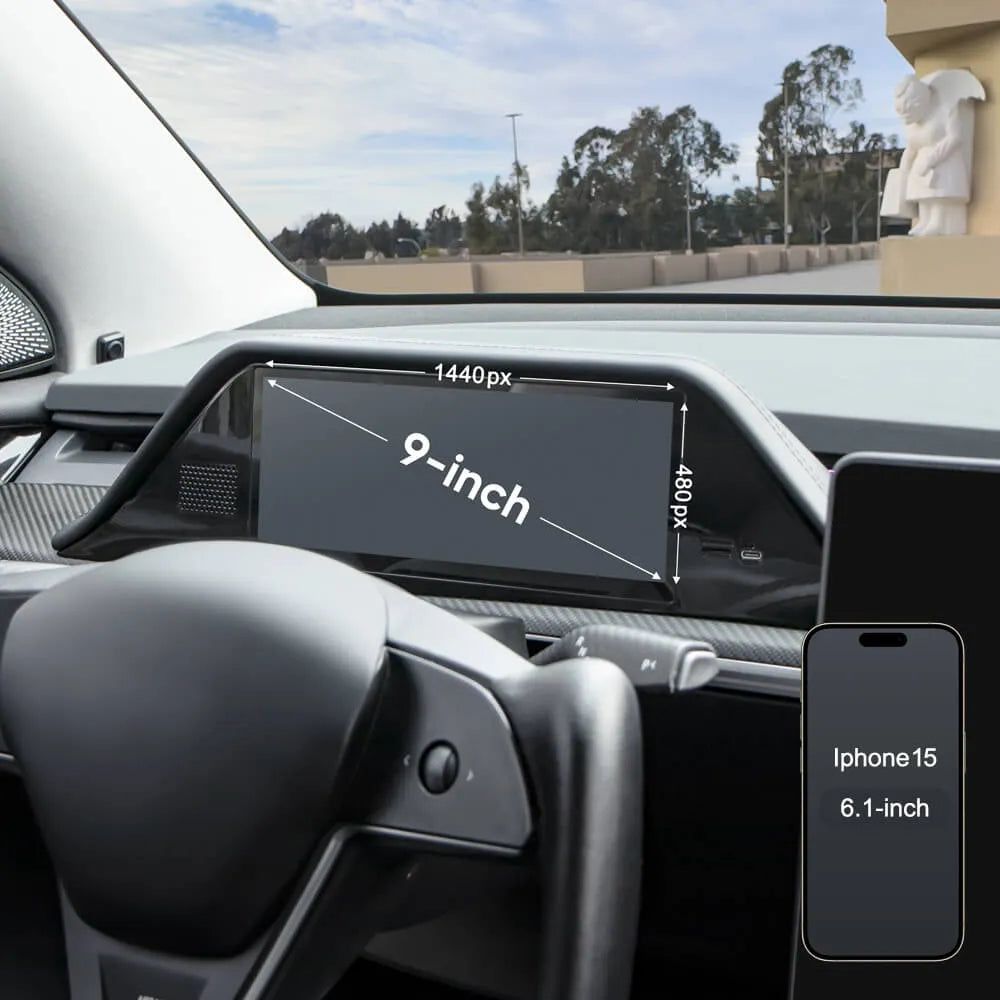 FY9-C Pro Smart Dashboard Display with Camera Tesstudio For Tesla Model 3/Highland 3 Model Y /Y Juniper