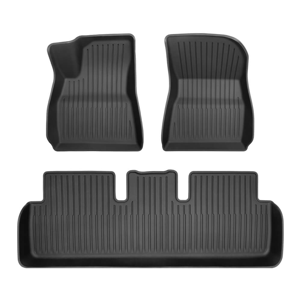 맞춤형 바닥 매트 세트 - 테슬라 모델 3 하이랜드용 강화된 보호 및 내구성