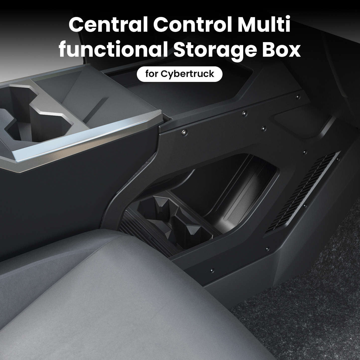 Aisle Central Storage Box For Tesla Cybertruck Lower Center Console