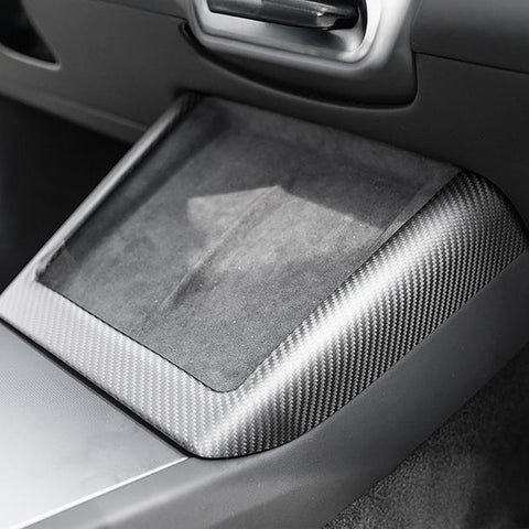 [Real Carbon Fiber] Central Control Charging Frame Cover for Tesla Model 3 Highland/Y Juniper