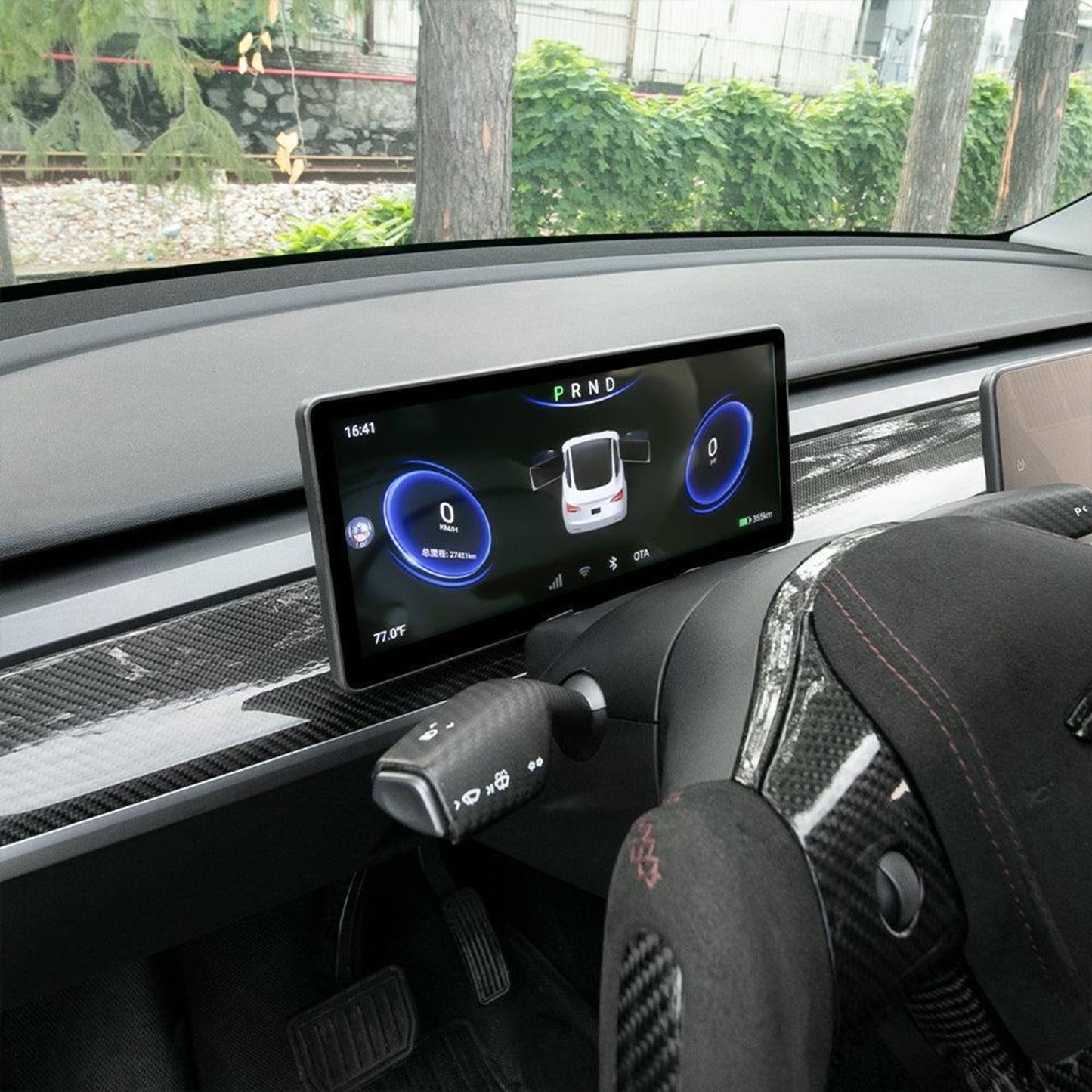 테슬라 모델 3 / Y CTmods®용 10.25인치 안드로이드 4G 계기판 대시보드 화면