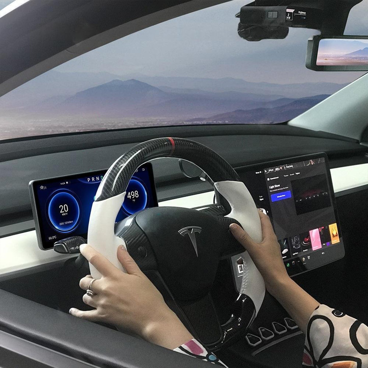 테슬라 모델 3 / Y CTmods®용 10.25인치 안드로이드 4G 계기판 대시보드 화면