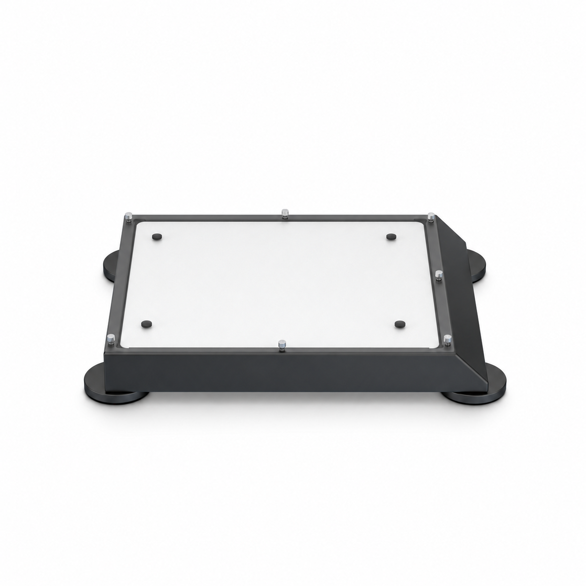 Low-profile aerodynamic Starlink Mini magnetic vehicle roof mount front view
