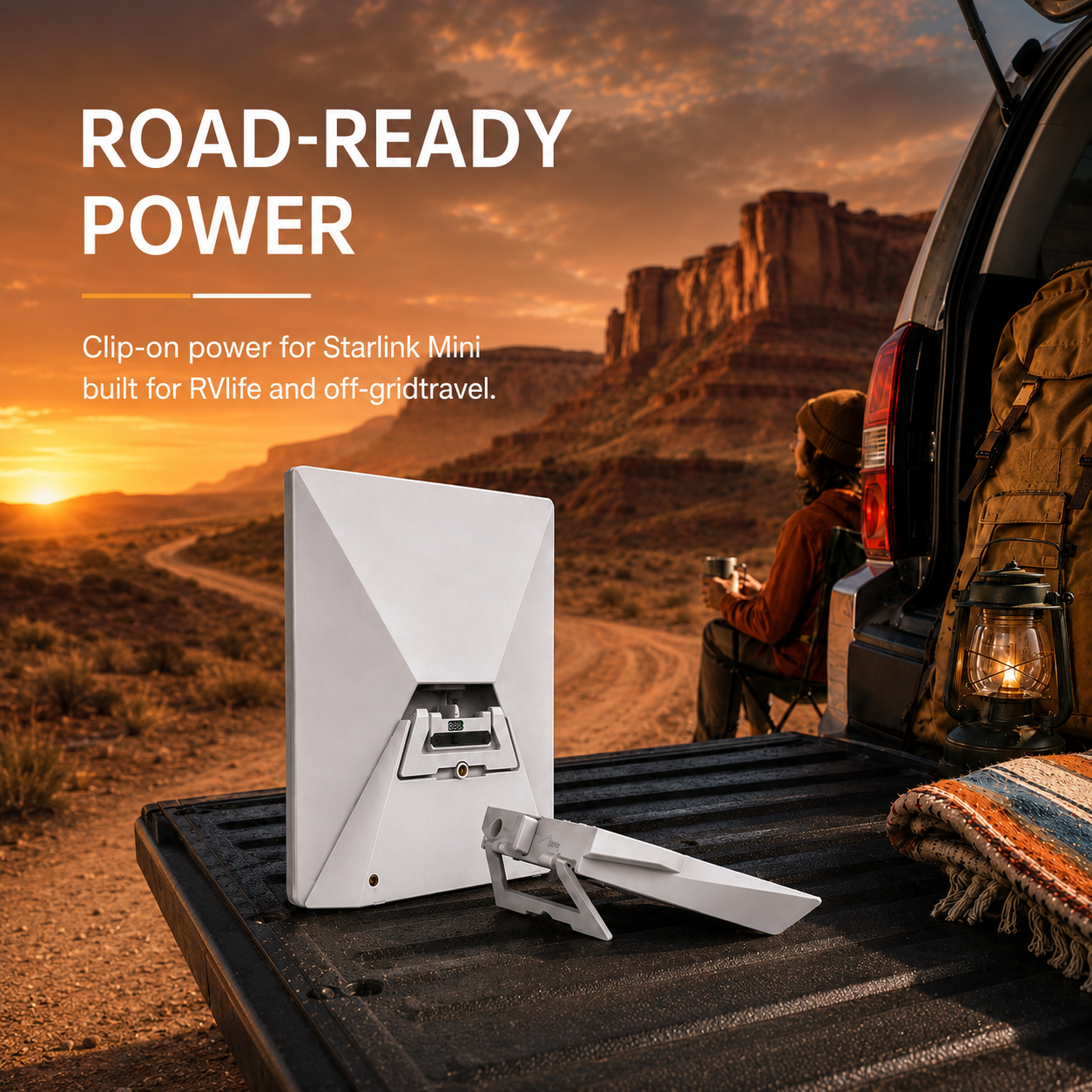 Starlink Mini Snap-Fit Travel Battery V4 - 129Wh/35,000mAh, LCD Display, Up to 8 Hours Runtime