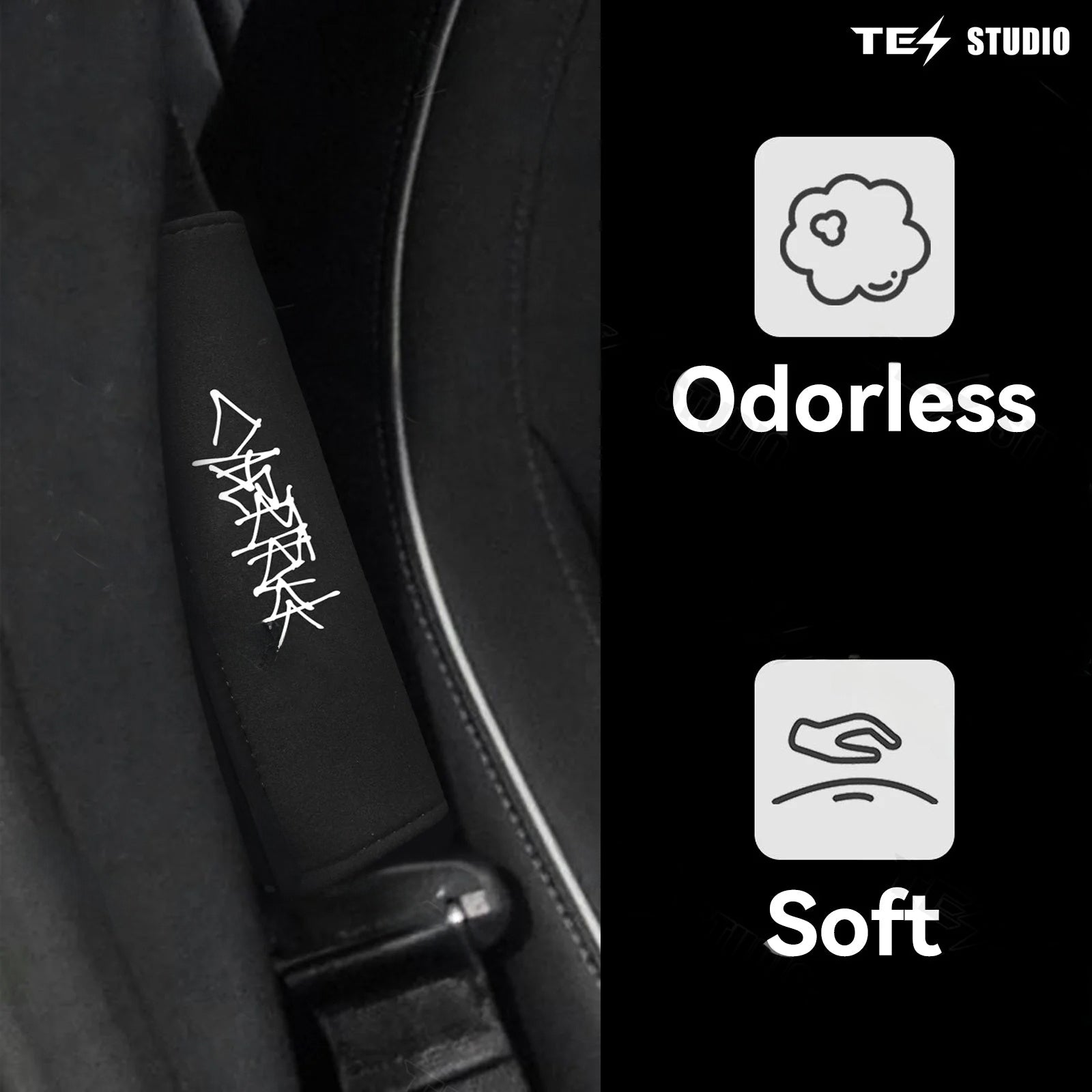 테슬라 사이버트럭 안전벨트 커버 편안한 어깨 목 보호대 Tesstudio®