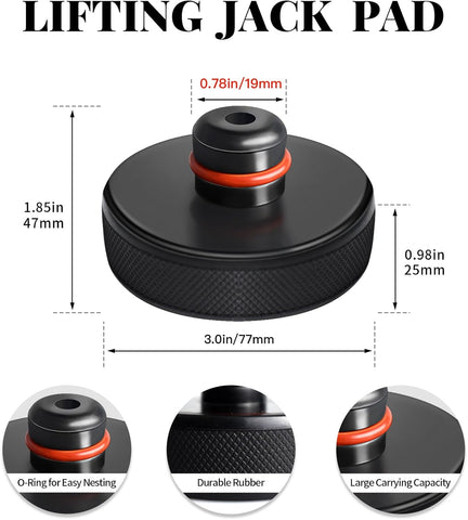 2025 2026 Ctmods 4 Pucks with Storage Case Lifting Jack Pad for Tesla Model 3/S/X/Y